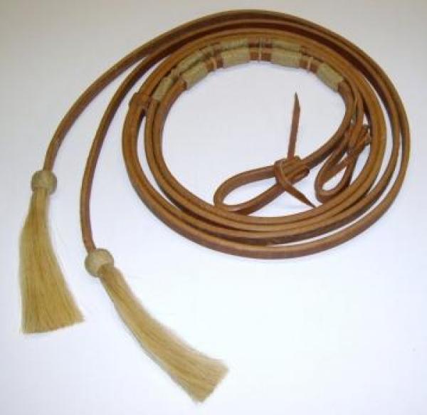 EE Tack Harness Rawhide Reins 5/8"